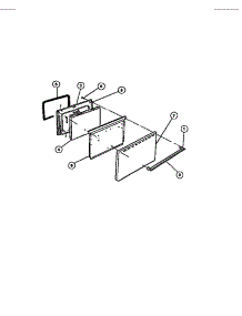 04 - Oven Door parts for Frigidaire Range CGC1M1DXD from AppliancePartsPros.com