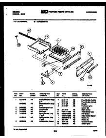 04 - Broiler Drawer Parts parts for Frigidaire Range CGC2M5WXA from AppliancePartsPros.com