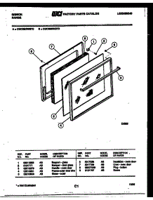 06 - Door Parts parts for Frigidaire Range CGC3M3WSTD from AppliancePartsPros.com