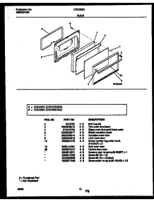 07 - Door Parts parts for Frigidaire Range CGC3S5DXG from AppliancePartsPros.com