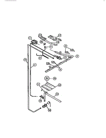 06 - Burners parts for Frigidaire Range CGC3M4DXD from AppliancePartsPros.com