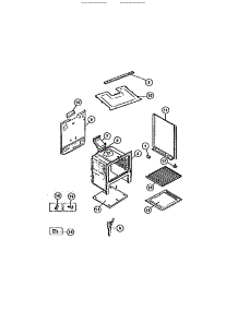 07 - Body parts for Frigidaire Range CGC3M4DXD from AppliancePartsPros.com