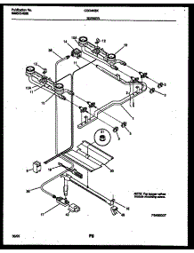 03 - Burner Parts parts for Frigidaire Range CGC4M6WXH from AppliancePartsPros.com