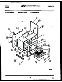04 - Body Parts parts for Frigidaire Range CEC1M1WSTE from AppliancePartsPros.com