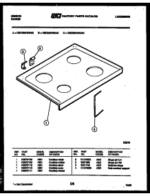 03 - Cooktop Parts parts for Frigidaire Range CEC2M4WSAB from AppliancePartsPros.com