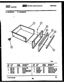 07 - Drawer Parts parts for Frigidaire Range CEC4M6WXA from AppliancePartsPros.com