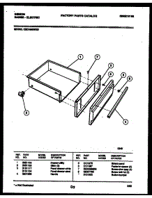 07 - Drawer Parts parts for Frigidaire Range CEC4M6WXD from AppliancePartsPros.com