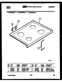 03 - Cooktop Parts parts for Frigidaire Range CEC1M2WSAD from AppliancePartsPros.com
