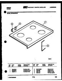 03 - Cooktop Parts parts for Frigidaire Range CEC3M5WSAD from AppliancePartsPros.com