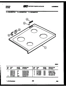 03 - Cooktop Parts parts for Frigidaire Range CEC3M6WTAC from AppliancePartsPros.com