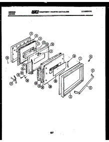 04 - Door Parts parts for Frigidaire Range CEC4S7DTAA from AppliancePartsPros.com