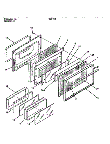 05 - Door parts for Frigidaire Range CEC4S6DXE from AppliancePartsPros.com