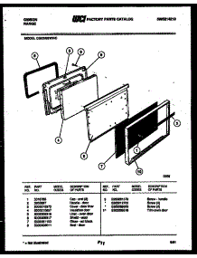 04 - Door Parts parts for Frigidaire Range CGC3M2WXC from AppliancePartsPros.com