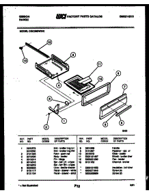 05 - Broiler Drawer Parts parts for Frigidaire Range CGC3M2WXC from AppliancePartsPros.com