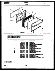 06 - Door Parts parts for Frigidaire Range CGC3M2WXG from AppliancePartsPros.com