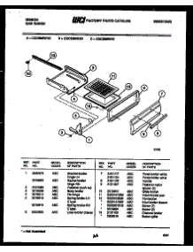 04 - Broiler Drawer Parts parts for Frigidaire Range CGC3M6WXD from AppliancePartsPros.com