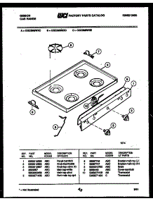 03 - Cooktop Parts parts for Frigidaire Range CGC3M6WXE from AppliancePartsPros.com