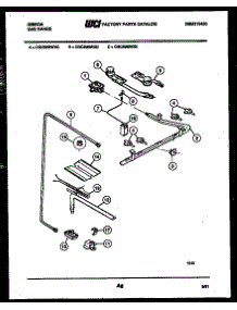 06 - Burner Parts parts for Frigidaire Range CGC3M6WXD from AppliancePartsPros.com