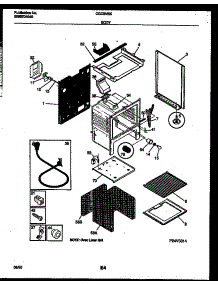 04 - Body Parts parts for Frigidaire Range CGC3M6DXH from AppliancePartsPros.com