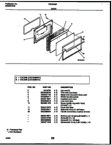 06 - Door Parts parts for Frigidaire Range CGC3M6DXH from AppliancePartsPros.com