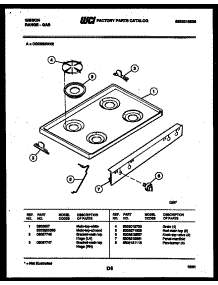 03 - Cooktop Parts parts for Frigidaire Range CGC3S5WXE from AppliancePartsPros.com