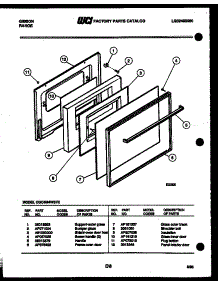04 - Door Parts parts for Frigidaire Range CGC4M4WSTE from AppliancePartsPros.com