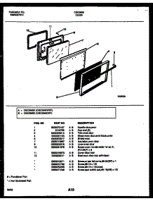 06 - Door Parts parts for Frigidaire Range CGC3M6WXF from AppliancePartsPros.com
