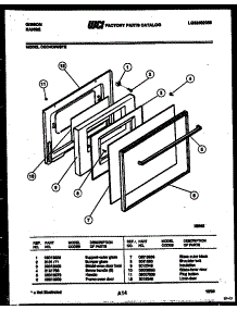 04 - Door Parts parts for Frigidaire Range CGC4C5WSTE from AppliancePartsPros.com