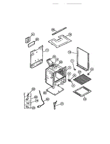 07 - Body parts for Frigidaire Range CGC4M6DXC from AppliancePartsPros.com