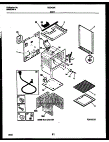 04 - Body Parts parts for Frigidaire Range CGC4C6DXF from AppliancePartsPros.com