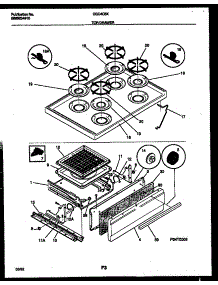 05 - Cooktop And Broiler Drawer Parts parts for Frigidaire Range CGC4C6DXF from AppliancePartsPros.com