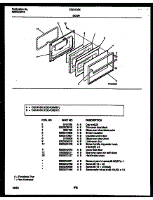 06 - Door Parts parts for Frigidaire Range CGC4C6DXF from AppliancePartsPros.com