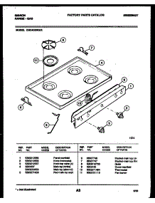03 - Cooktop Parts parts for Frigidaire Range CGC4C6WXE from AppliancePartsPros.com