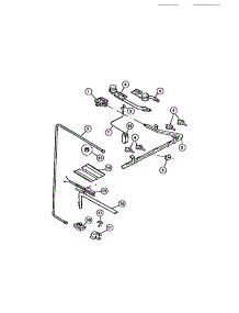 06 - Burners parts for Frigidaire Range CGC4M6DXD from AppliancePartsPros.com