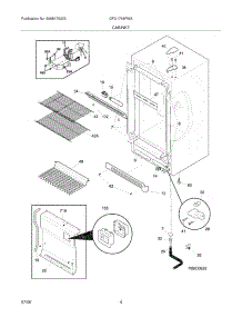 05 - Cabinet parts for Gibson Freezer GFU1764FWA from AppliancePartsPros.com