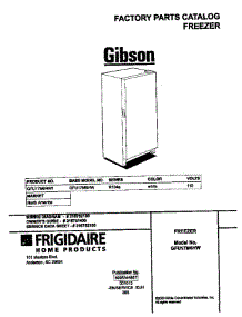 Cover parts for Gibson Freezer GFU17M6HW1 from AppliancePartsPros.com
