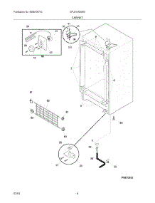 05 - Cabinet parts for Gibson Freezer GFU21M3AW3 from AppliancePartsPros.com
