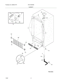 05 - Cabinet parts for Gibson Freezer GFU21M3AW5 from AppliancePartsPros.com