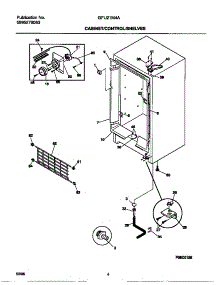 03 - Cabinet / Control / Shelves parts for Frigidaire Freezer GFU21M4AW5 from AppliancePartsPros.com