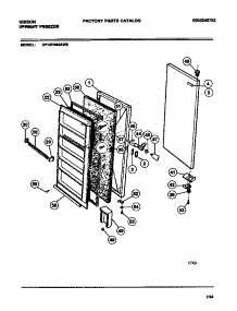 02 - Door parts for Frigidaire Freezer GFU21M4AW3 from AppliancePartsPros.com