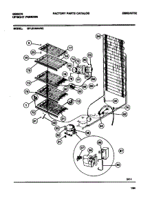 04 - Liner And Unit parts for Frigidaire Freezer GFU21M4AW3 from AppliancePartsPros.com