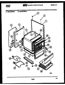 03 - Body Parts parts for Frigidaire Range CEA1M1WSTG from AppliancePartsPros.com