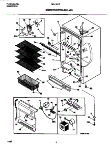 03 - Cabinet / Control / Shelves parts for Frigidaire Freezer GFU16F7FW1 from AppliancePartsPros.com