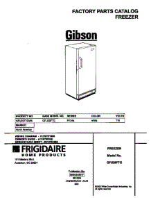 Cover parts for Gibson Freezer GFU20F7GW4 from AppliancePartsPros.com