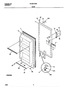 Door parts for Gibson Freezer GFU20F7GW4 from AppliancePartsPros.com
