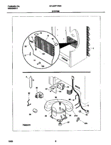 System parts for Gibson Freezer GFU20F7GW4 from AppliancePartsPros.com