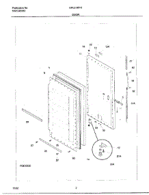 02 - Door parts for Frigidaire Freezer GFU21M7HW1 from AppliancePartsPros.com