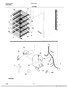 06 - System parts for Frigidaire Freezer GFU21M7HW1 from AppliancePartsPros.com