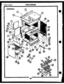 23 - Oven And Body parts for Frigidaire Range CEA3M2WSTB from AppliancePartsPros.com