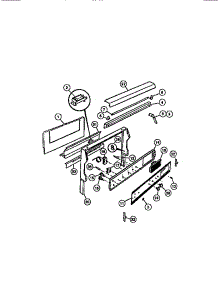 02 - Backguard parts for Frigidaire Range CGC4S8DXE from AppliancePartsPros.com